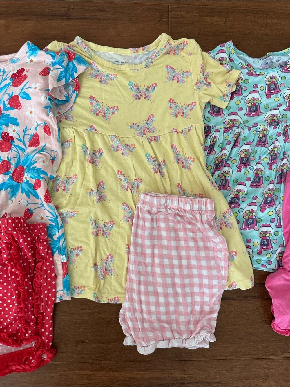 Posh Peanut Girls Bamboo Play Shorts Sets Size 8Y